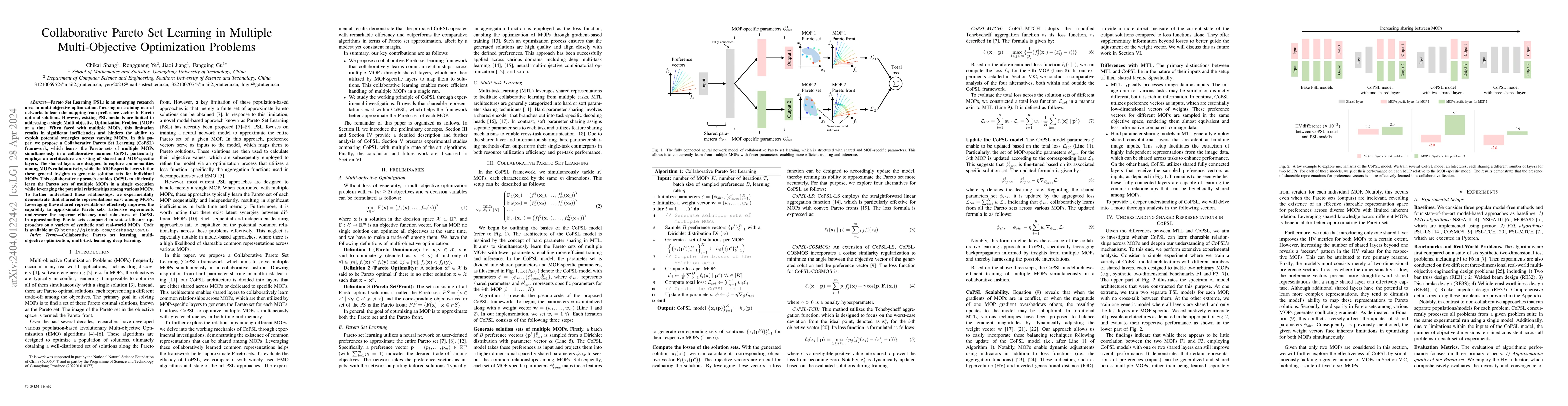 Thumbnail for Collaborative Pareto Set Learning in Multiple Multi-Objective
  Optimization Problems