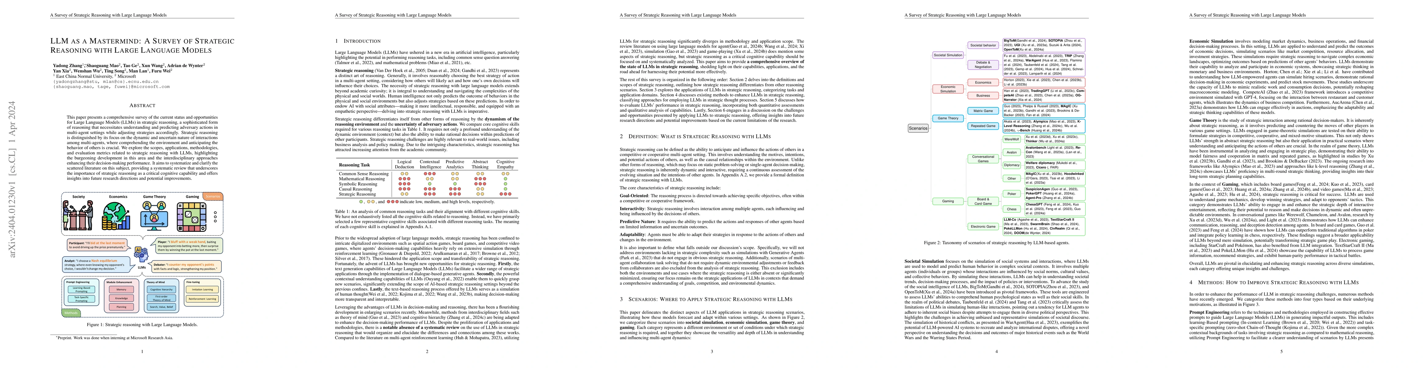Thumbnail for LLM as a Mastermind: A Survey of Strategic Reasoning with Large Language
  Models