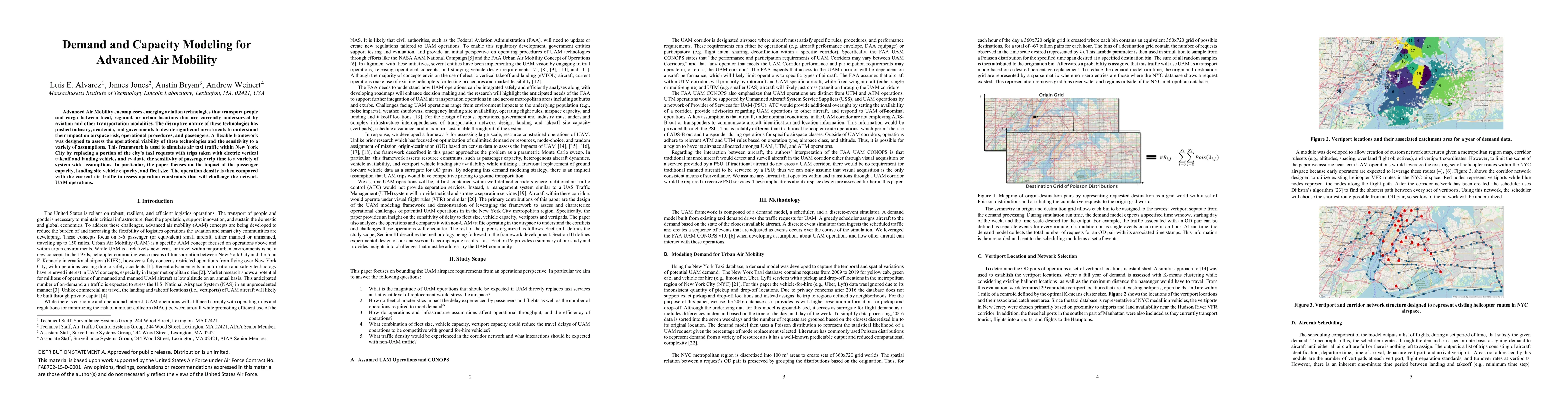 Thumbnail for Demand and Capacity Modeling for Advanced Air Mobility