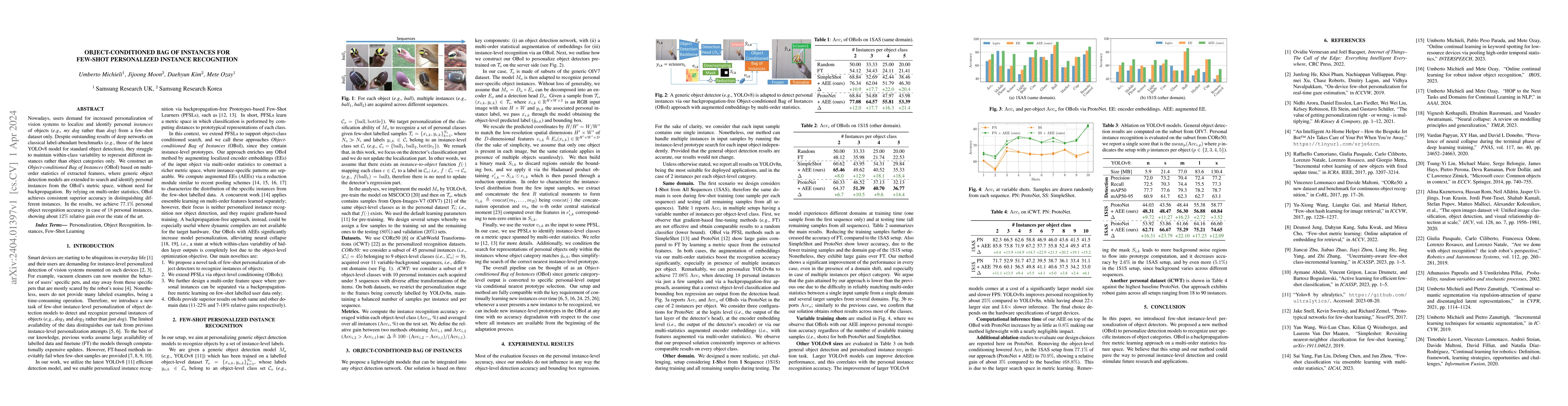 Thumbnail for Object-conditioned Bag of Instances for Few-Shot Personalized Instance
  Recognition