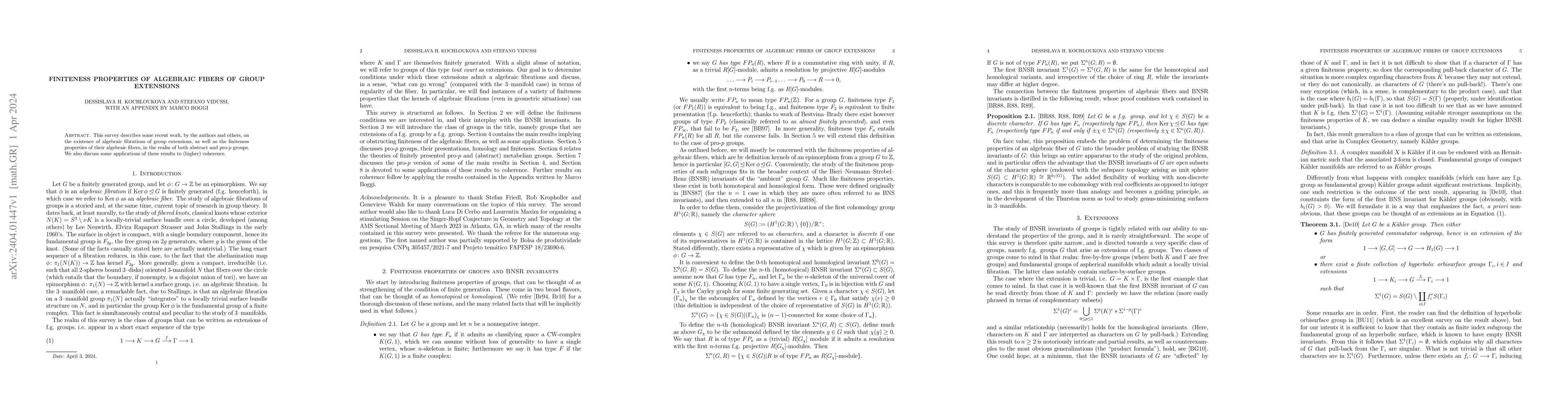 Thumbnail for Finiteness properties of algebraic fibers of group extensions