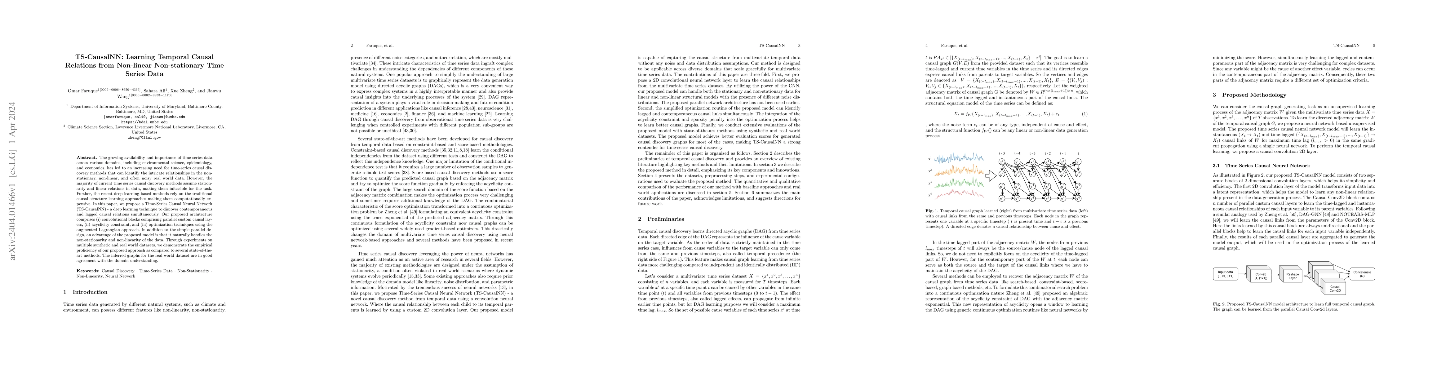 Thumbnail for TS-CausalNN: Learning Temporal Causal Relations from Non-linear
  Non-stationary Time Series Data