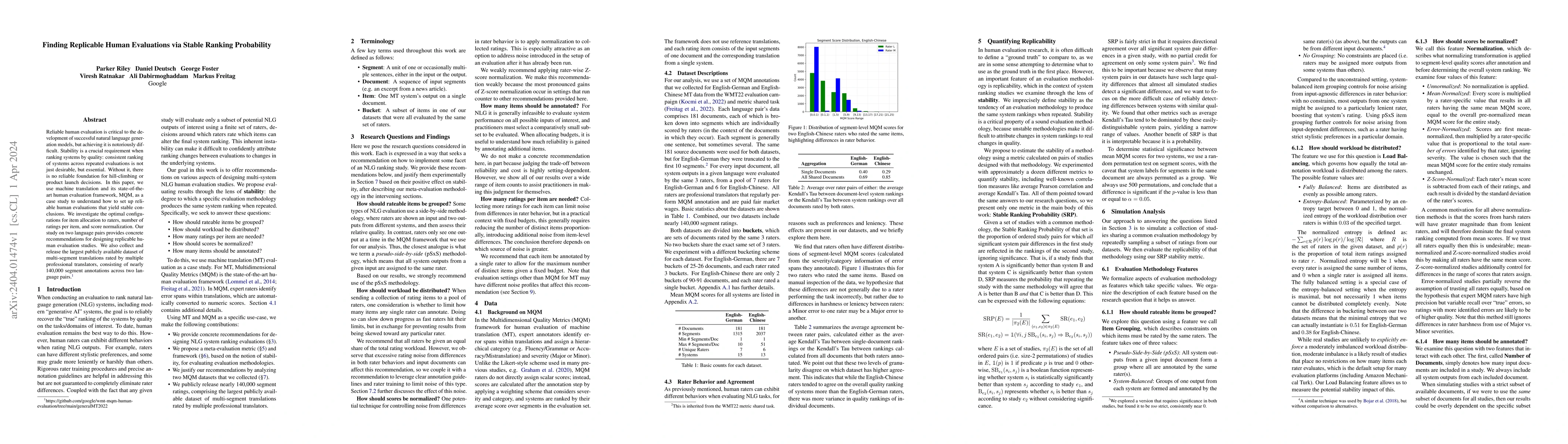 Thumbnail for Finding Replicable Human Evaluations via Stable Ranking Probability