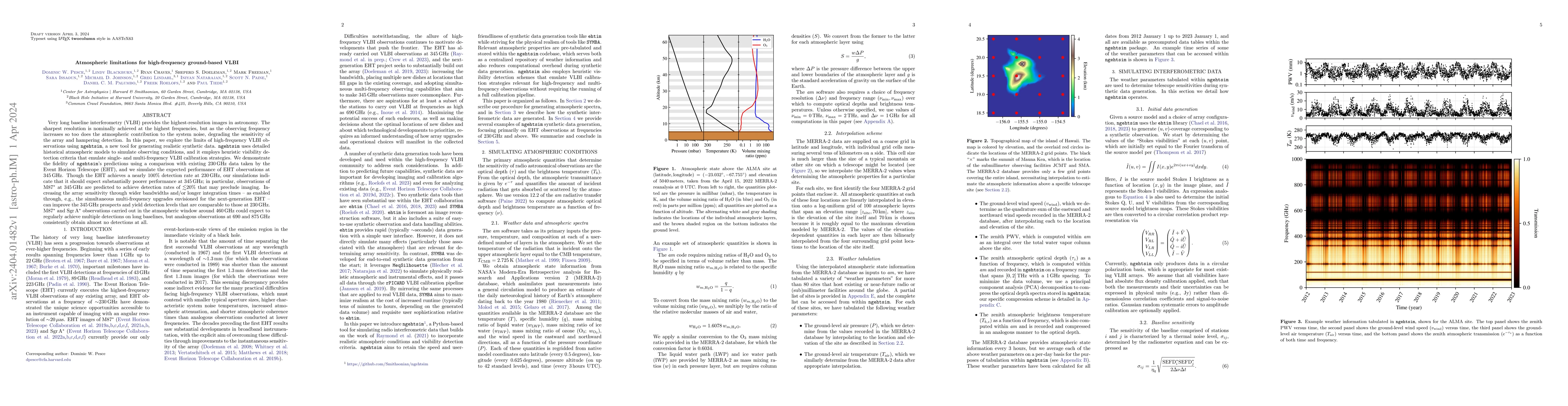 Thumbnail for Atmospheric limitations for high-frequency ground-based VLBI