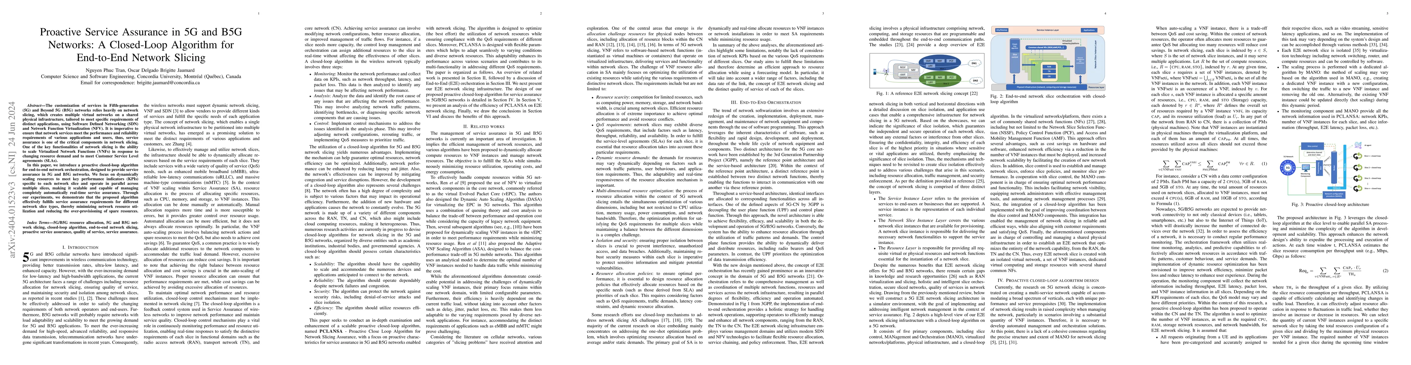 Thumbnail for Proactive Service Assurance in 5G and B5G Networks: A Closed-Loop
  Algorithm for End-to-End Network Slicing