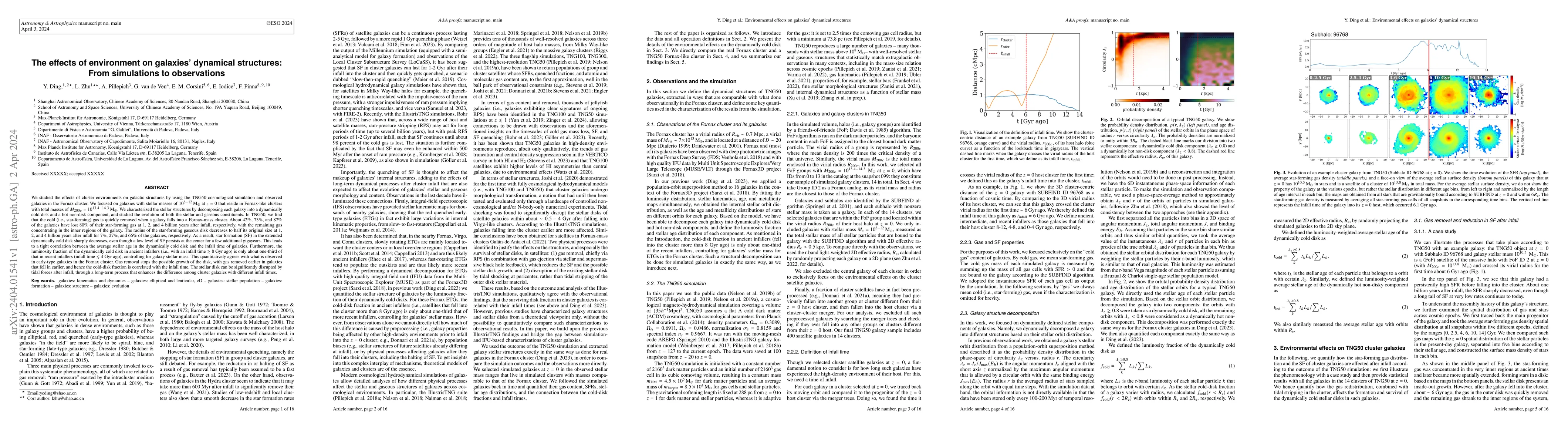 Thumbnail for The effects of environment on galaxies' dynamical structures: From
  simulations to observations
