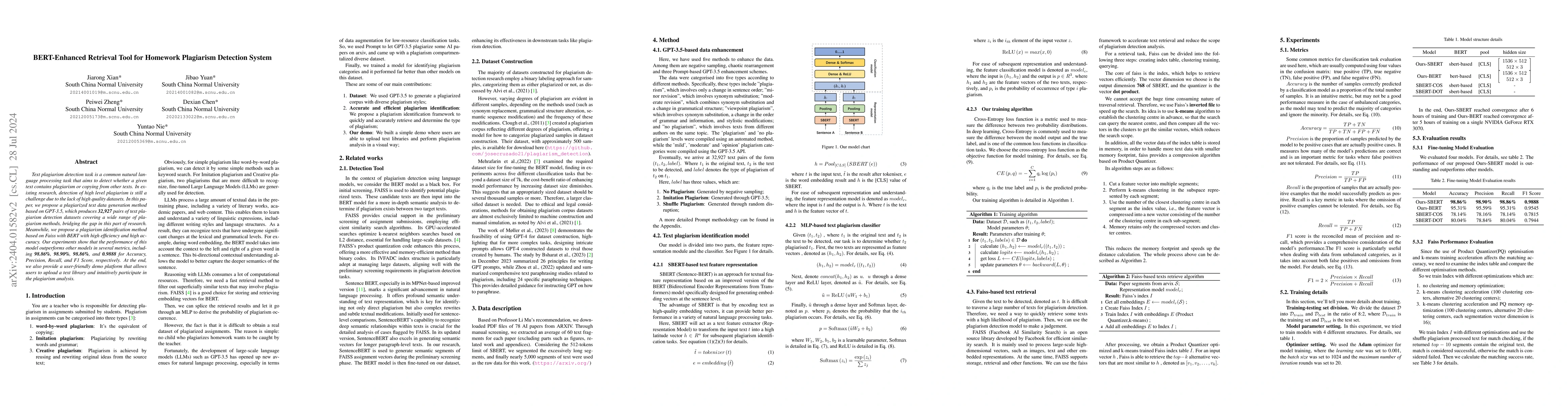 Thumbnail for BERT-Enhanced Retrieval Tool for Homework Plagiarism Detection System