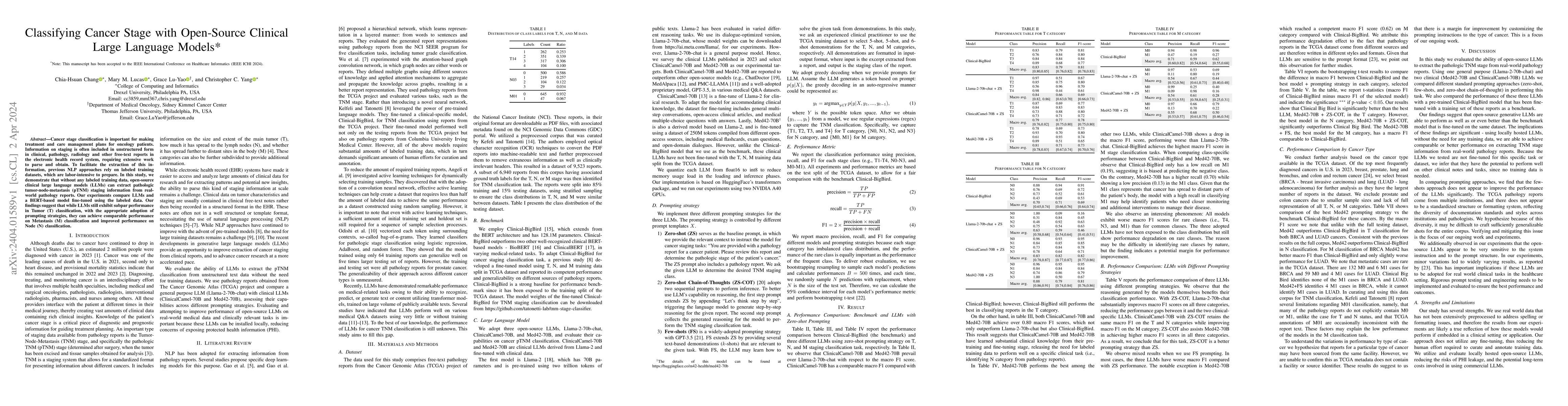 Thumbnail for Classifying Cancer Stage with Open-Source Clinical Large Language Models