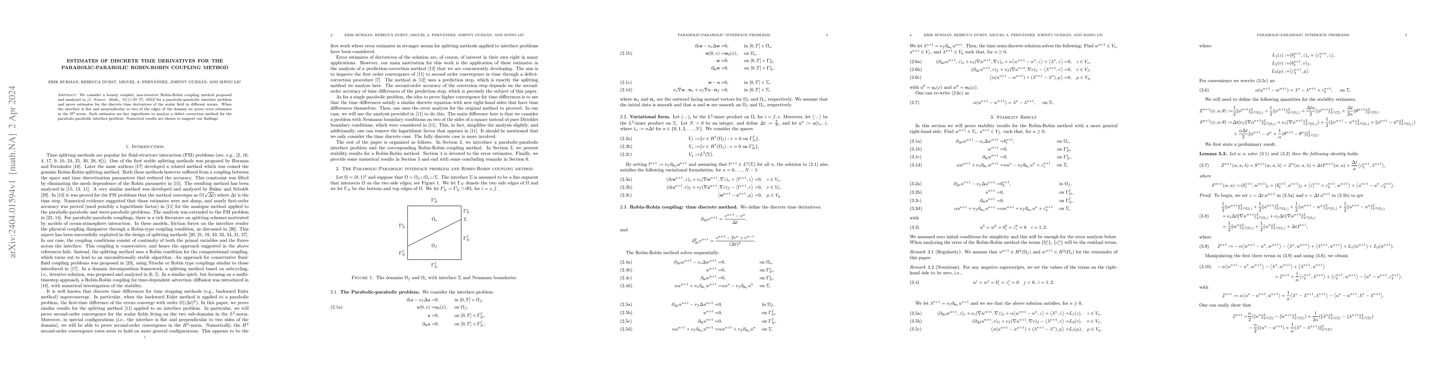 Thumbnail for Estimates of discrete time derivatives for the parabolic-parabolic
  Robin-Robin coupling method