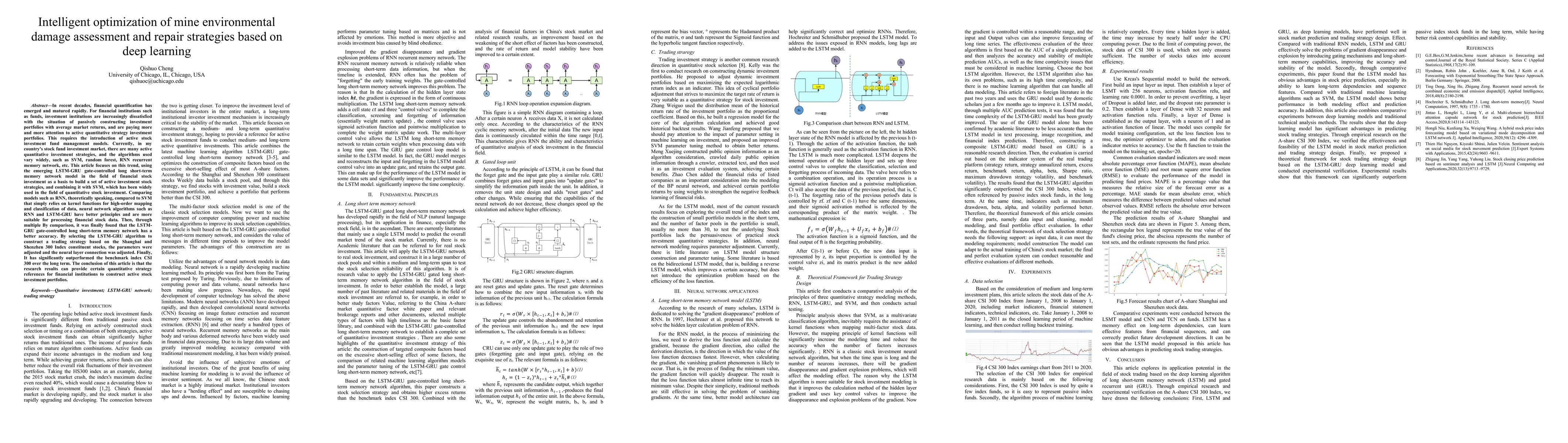 Thumbnail for Intelligent Optimization of Mine Environmental Damage Assessment and
  Repair Strategies Based on Deep Learning