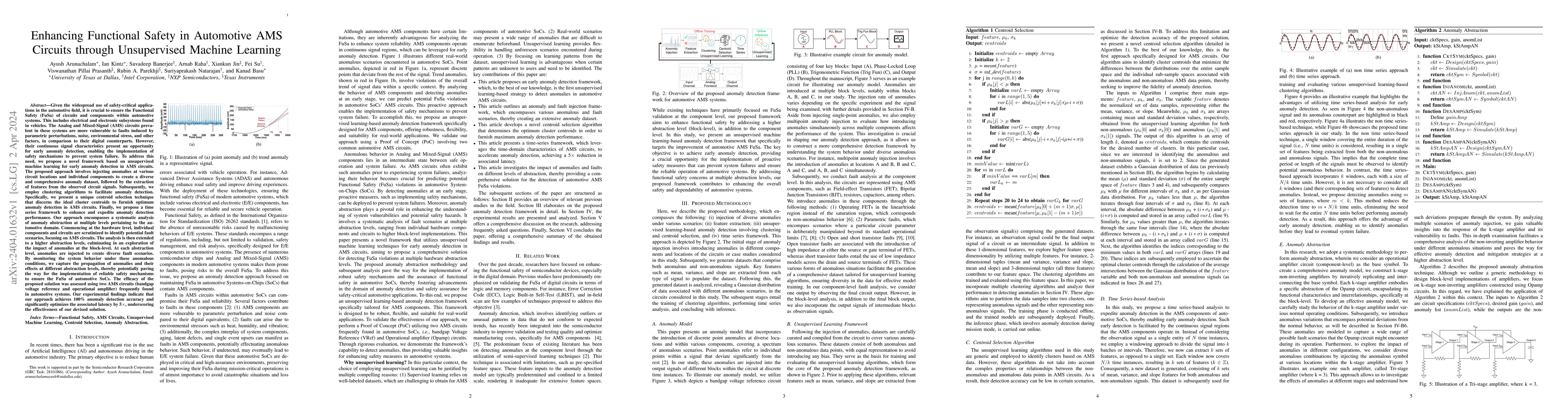 Thumbnail for Enhancing Functional Safety in Automotive AMS Circuits through
  Unsupervised Machine Learning