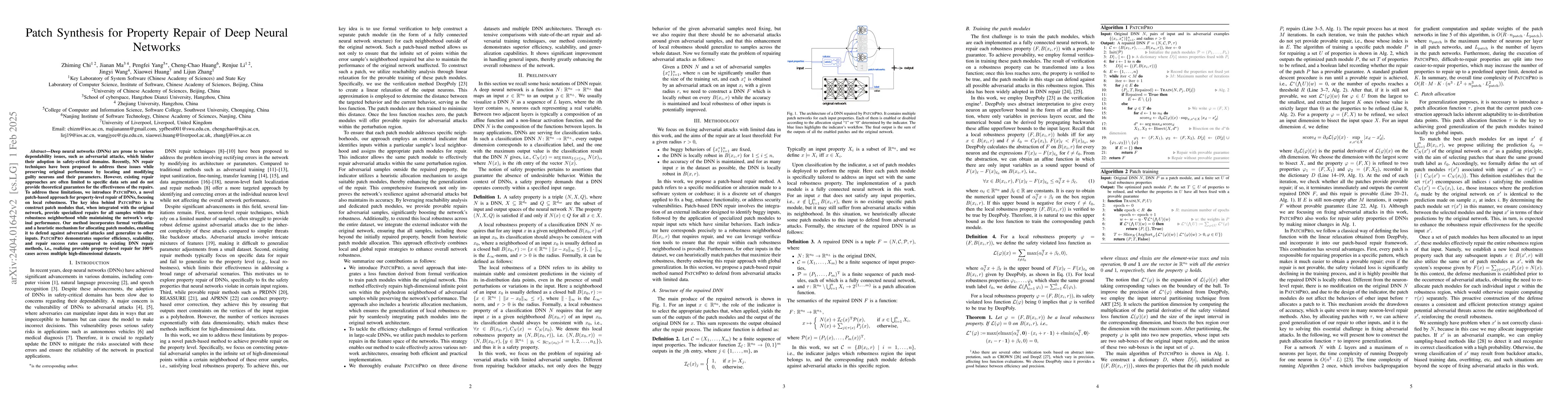 Thumbnail for ADVREPAIR:Provable Repair of Adversarial Attack