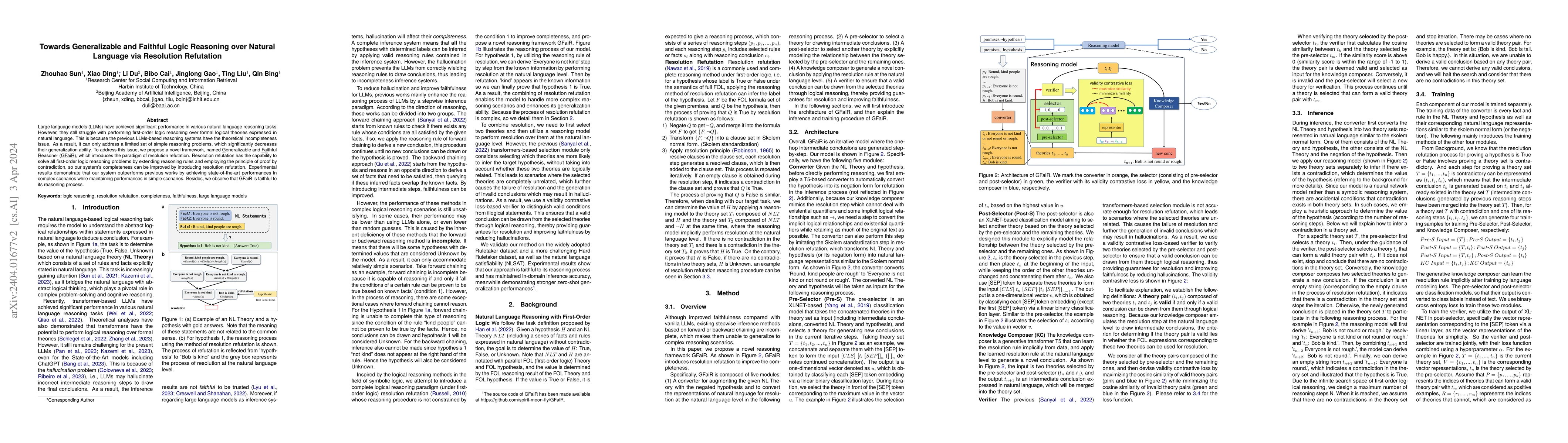Thumbnail for Towards Generalizable and Faithful Logic Reasoning over Natural Language
  via Resolution Refutation
