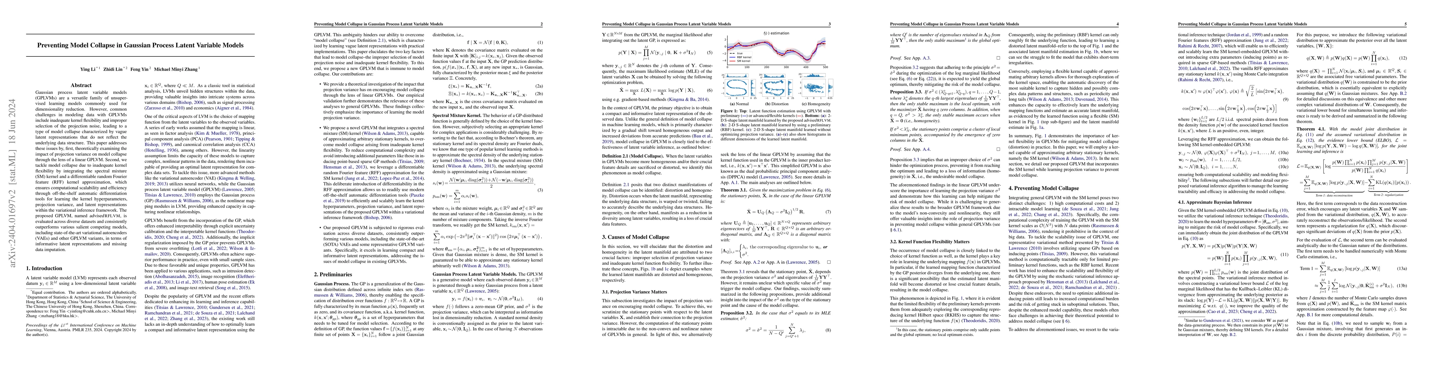Thumbnail for Preventing Model Collapse in Gaussian Process Latent Variable Models