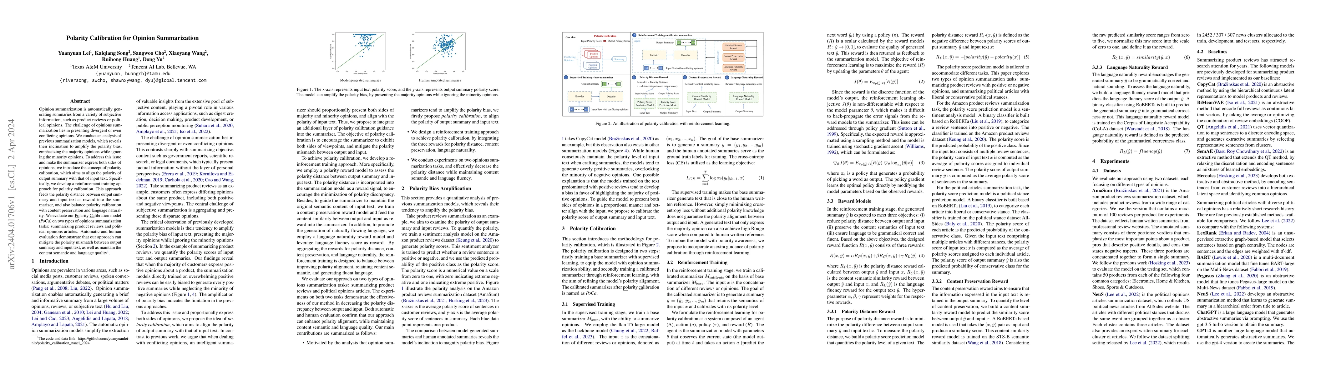 Thumbnail for Polarity Calibration for Opinion Summarization
