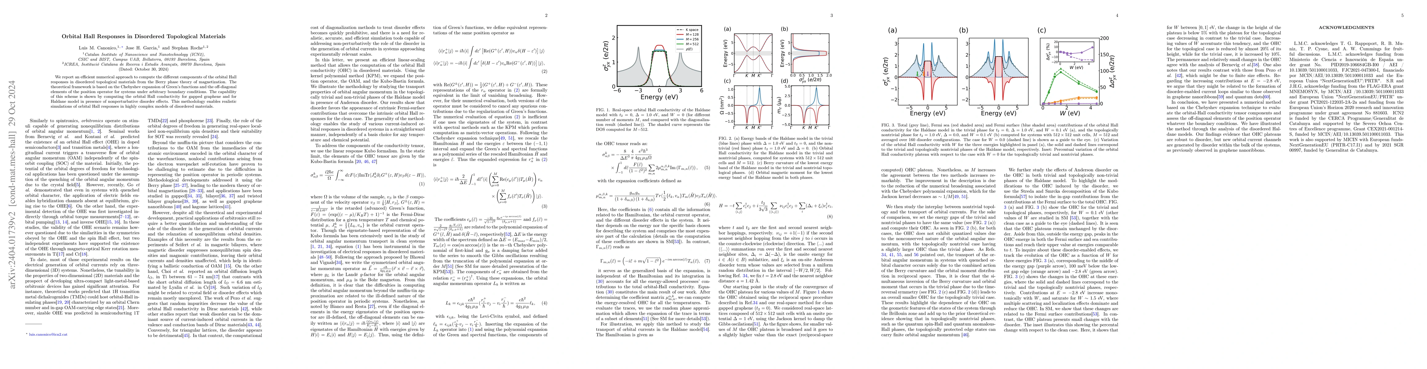 Thumbnail for Real-space Calculation of Orbital Hall Responses in Disordered Materials