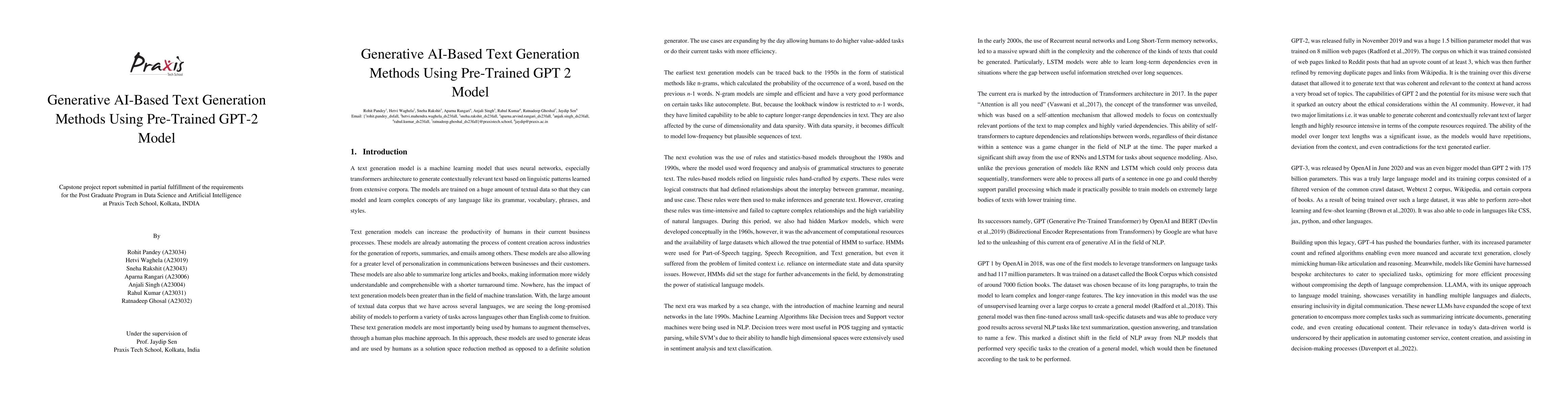 Thumbnail for Generative AI-Based Text Generation Methods Using Pre-Trained GPT-2
  Model