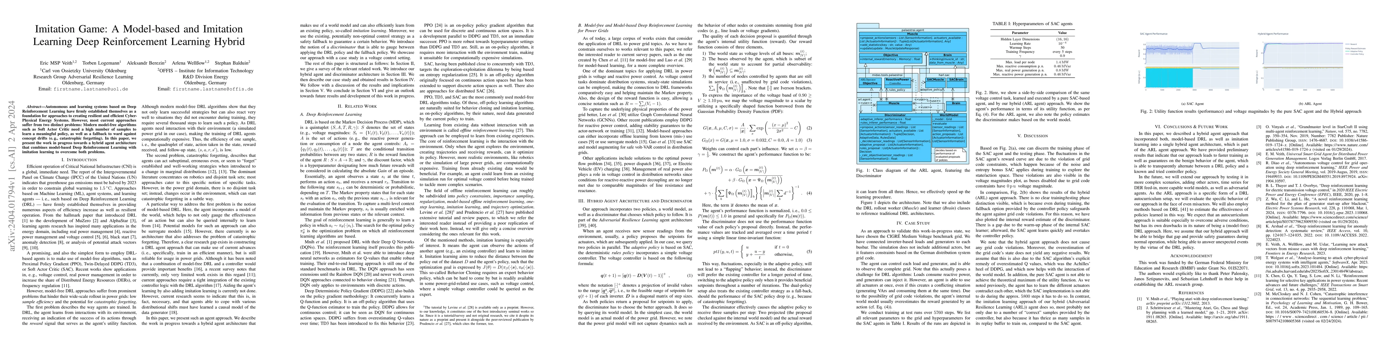 Thumbnail for Imitation Game: A Model-based and Imitation Learning Deep Reinforcement
  Learning Hybrid