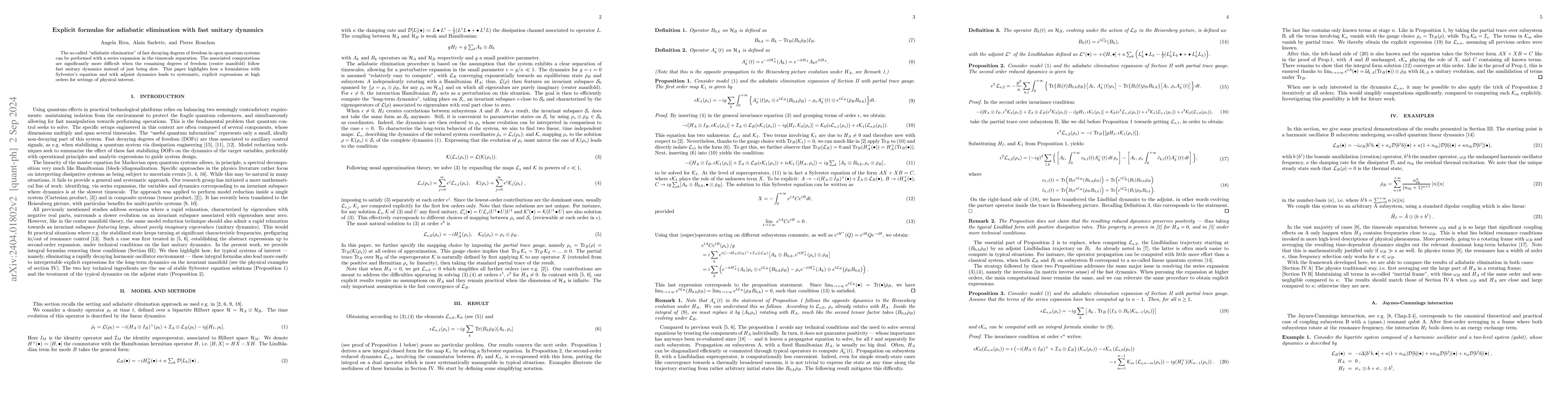 Thumbnail for Explicit formulas for adiabatic elimination with fast unitary dynamics