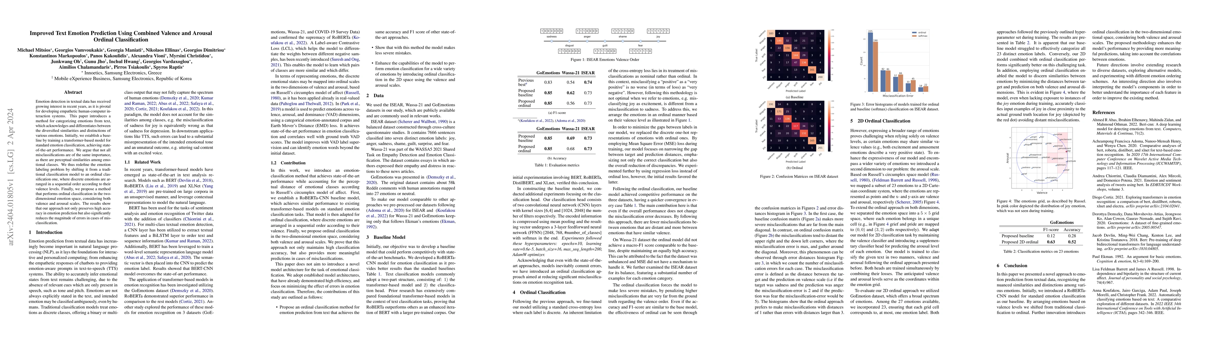 Thumbnail for Improved Text Emotion Prediction Using Combined Valence and Arousal
  Ordinal Classification