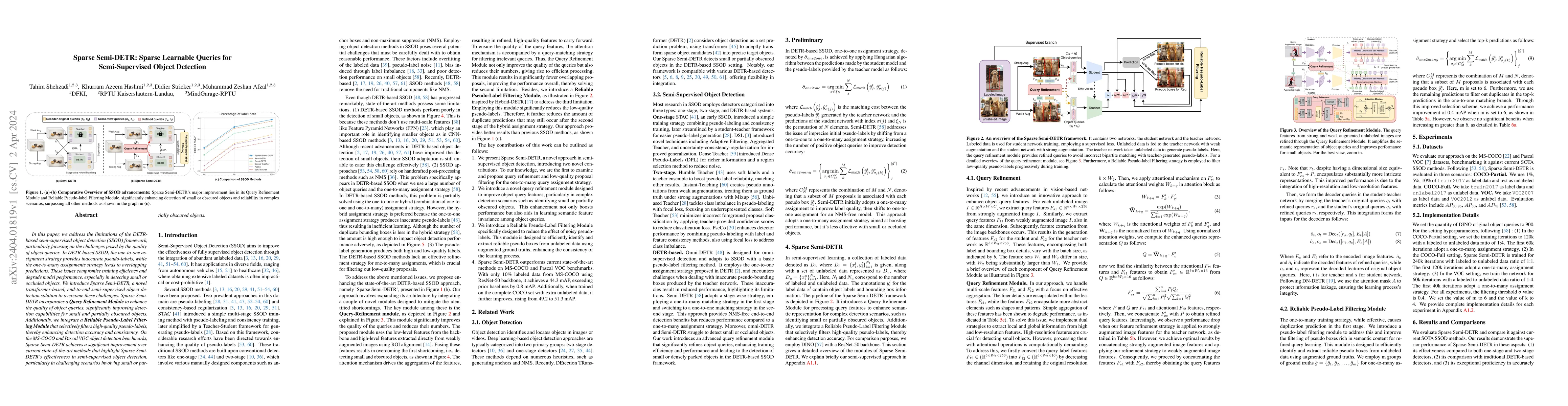 Thumbnail for Sparse Semi-DETR: Sparse Learnable Queries for Semi-Supervised Object
  Detection