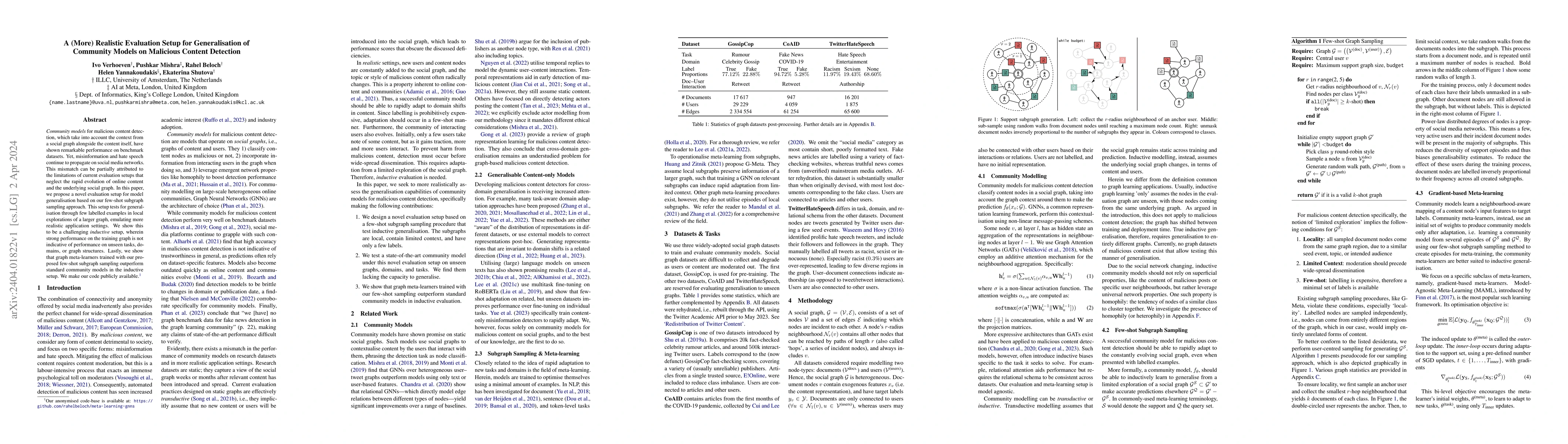Thumbnail for A (More) Realistic Evaluation Setup for Generalisation of Community
  Models on Malicious Content Detection