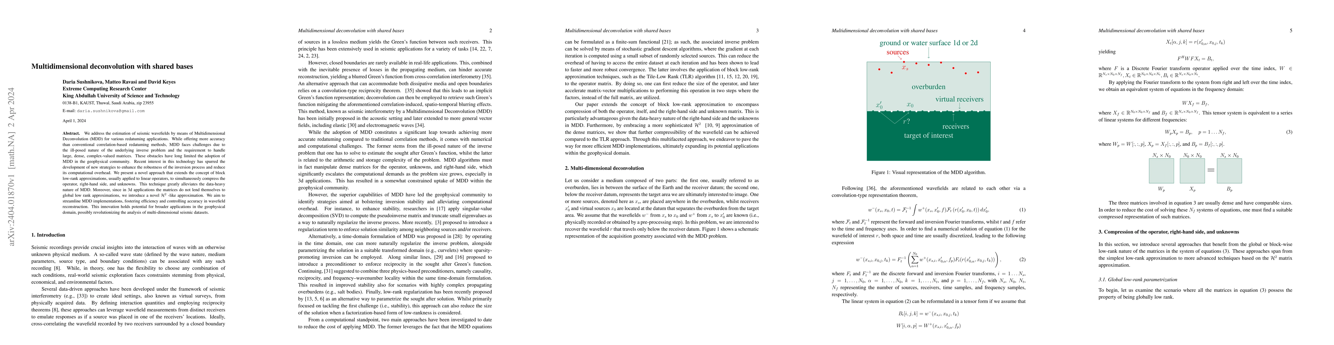 Thumbnail for Multidimensional deconvolution with shared bases