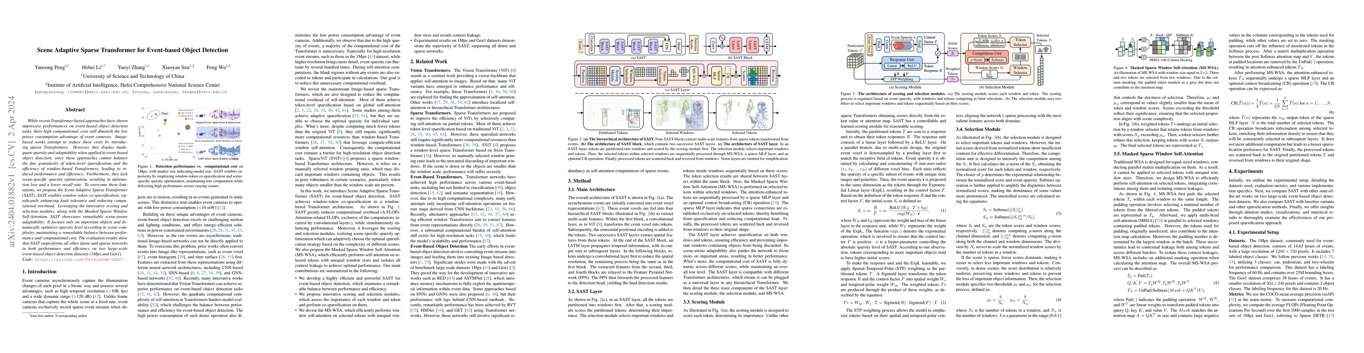 Thumbnail for Scene Adaptive Sparse Transformer for Event-based Object Detection