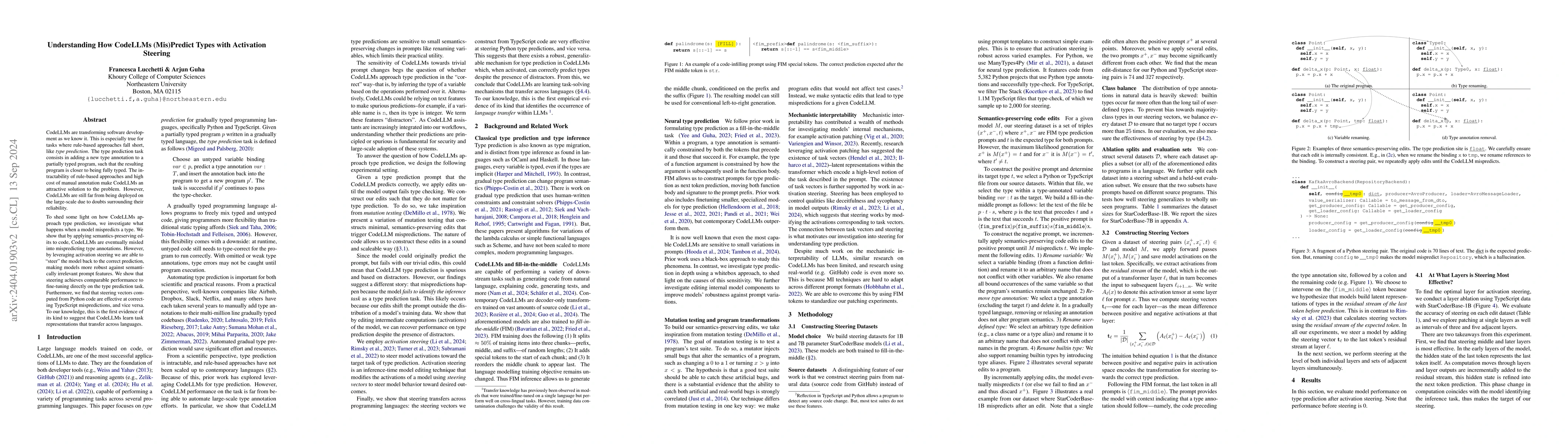 Thumbnail for Activation Steering for Robust Type Prediction in CodeLLMs