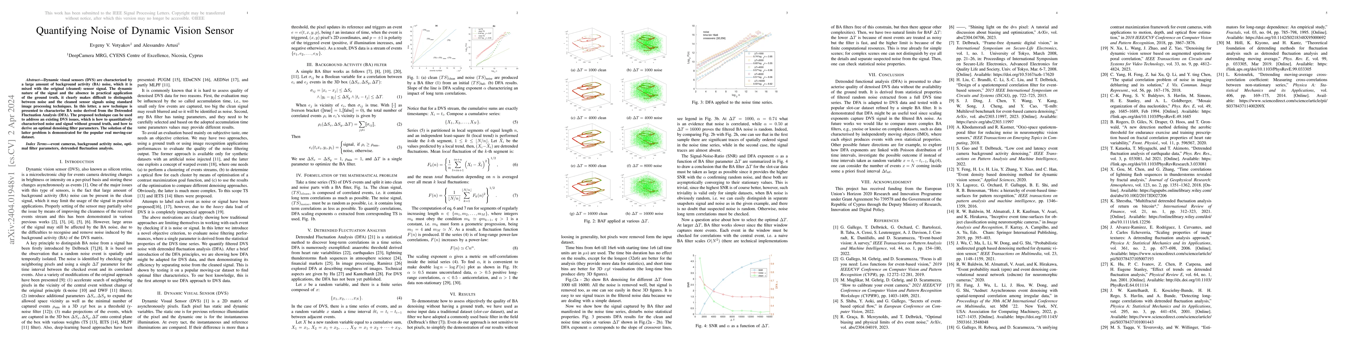 Thumbnail for Quantifying Noise of Dynamic Vision Sensor