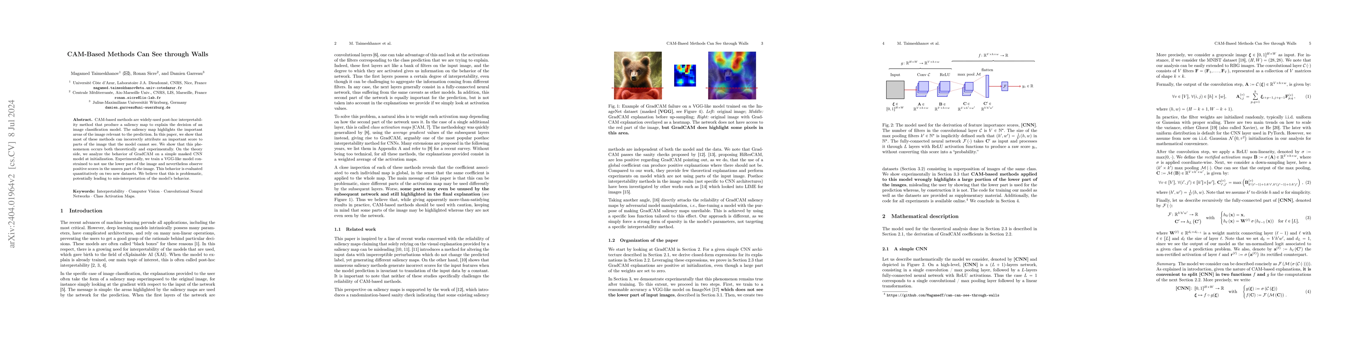 Thumbnail for CAM-Based Methods Can See through Walls