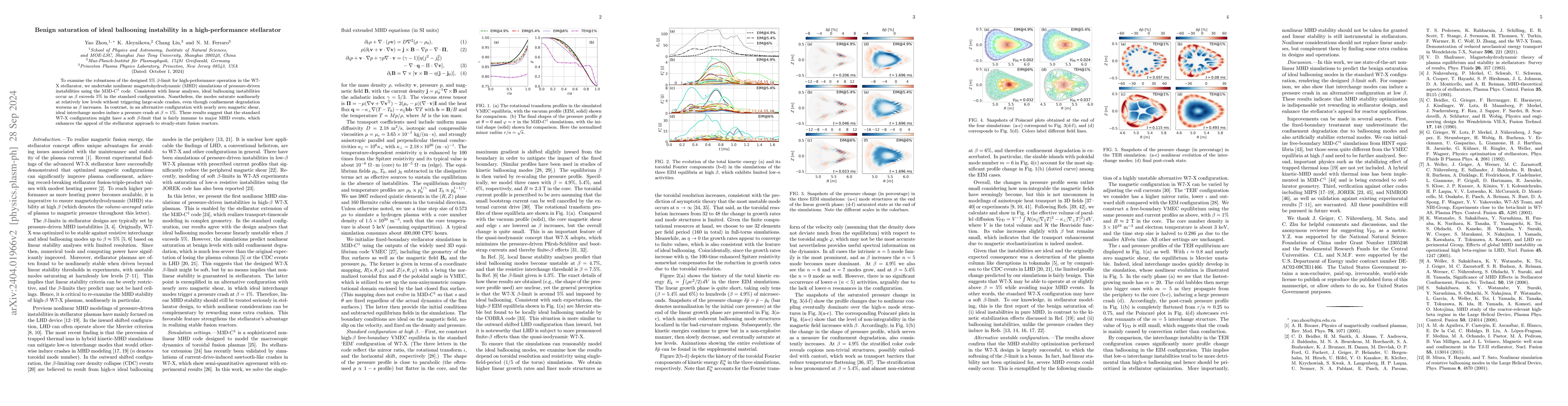 Thumbnail for Robustness of high-$\beta$ W7-X plasmas against ideal ballooning
  instability