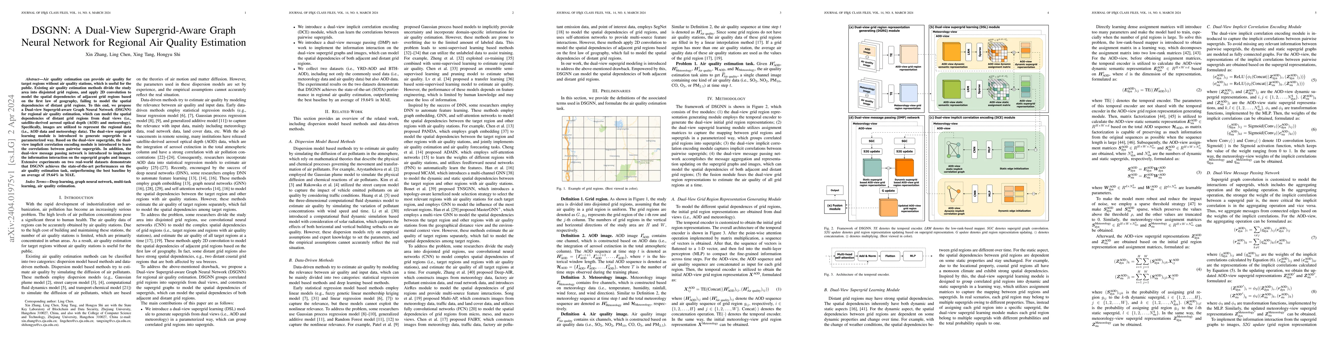 Thumbnail for DSGNN: A Dual-View Supergrid-Aware Graph Neural Network for Regional Air
  Quality Estimation