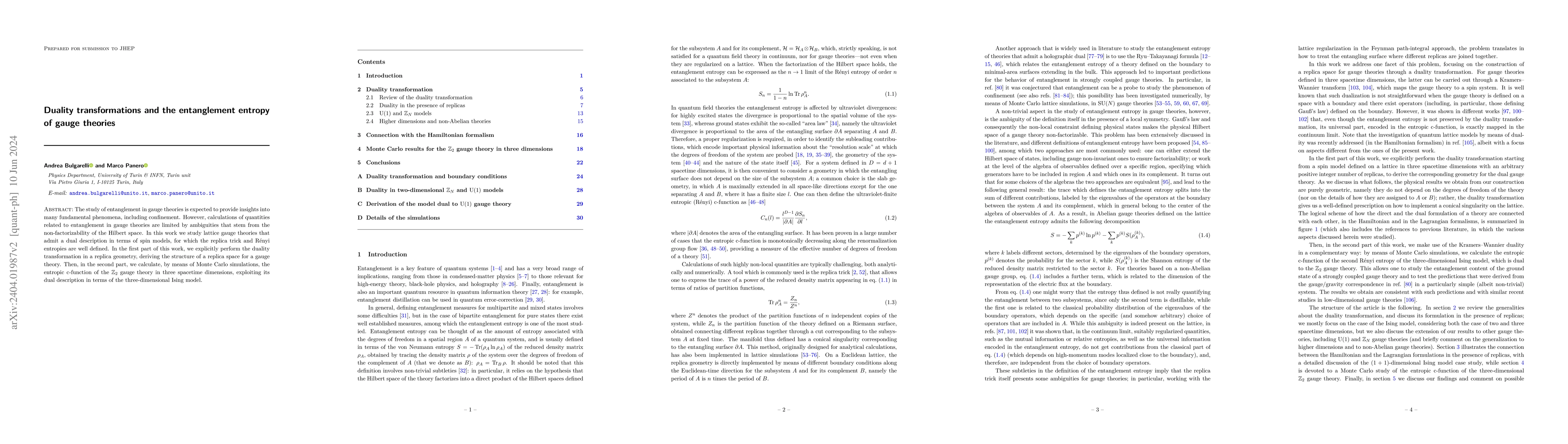 Thumbnail for Duality transformations and the entanglement entropy of gauge theories