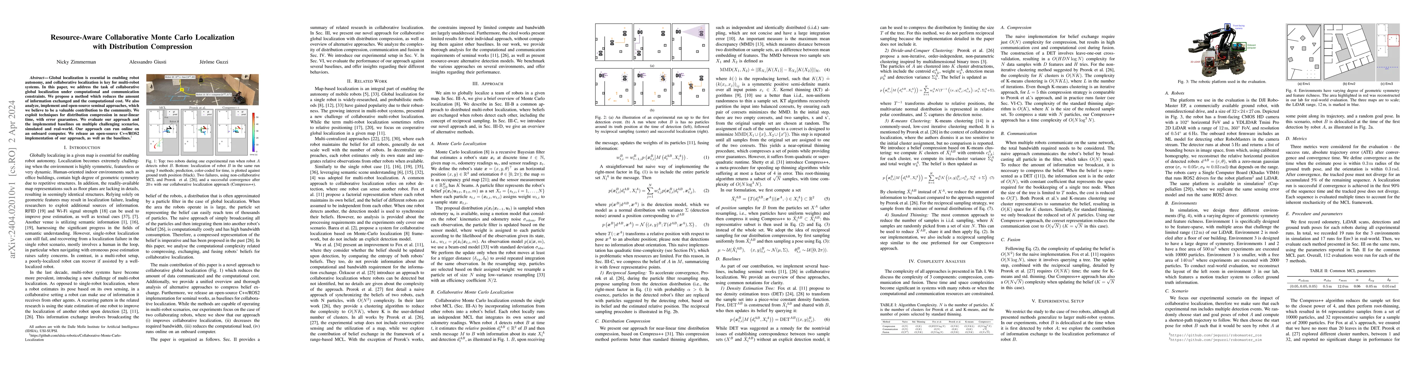 Thumbnail for Resource-Aware Collaborative Monte Carlo Localization with Distribution
  Compression