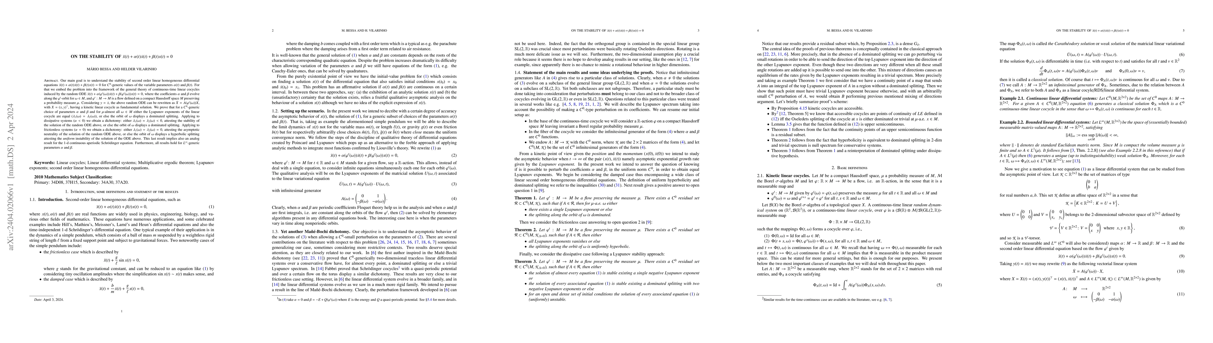Thumbnail for On the stability of $\ddot x(t)+\alpha(t)\dot x(t)+\beta(t) x(t)=0$