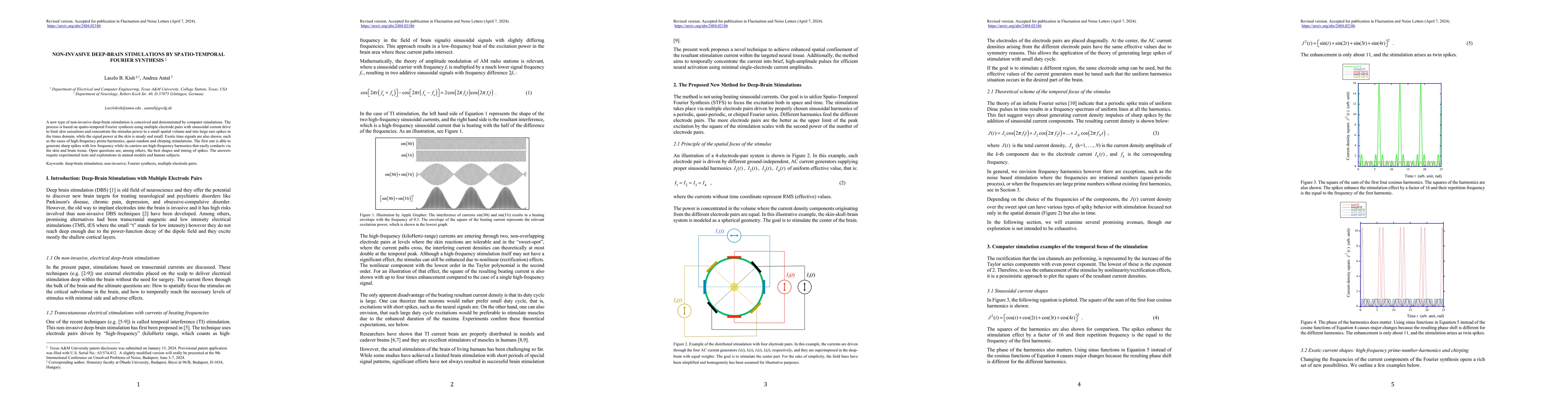 Thumbnail for Non-invasive deep-brain stimulations by spatio-temporal fourier
  synthesis