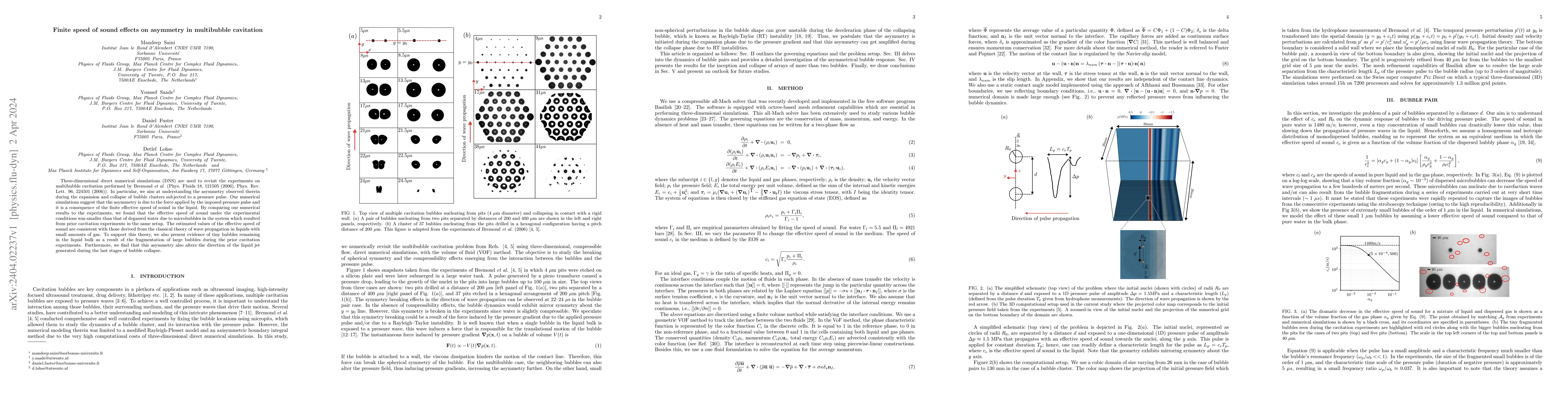 Thumbnail for Finite speed of sound effects on asymmetry in multibubble cavitation