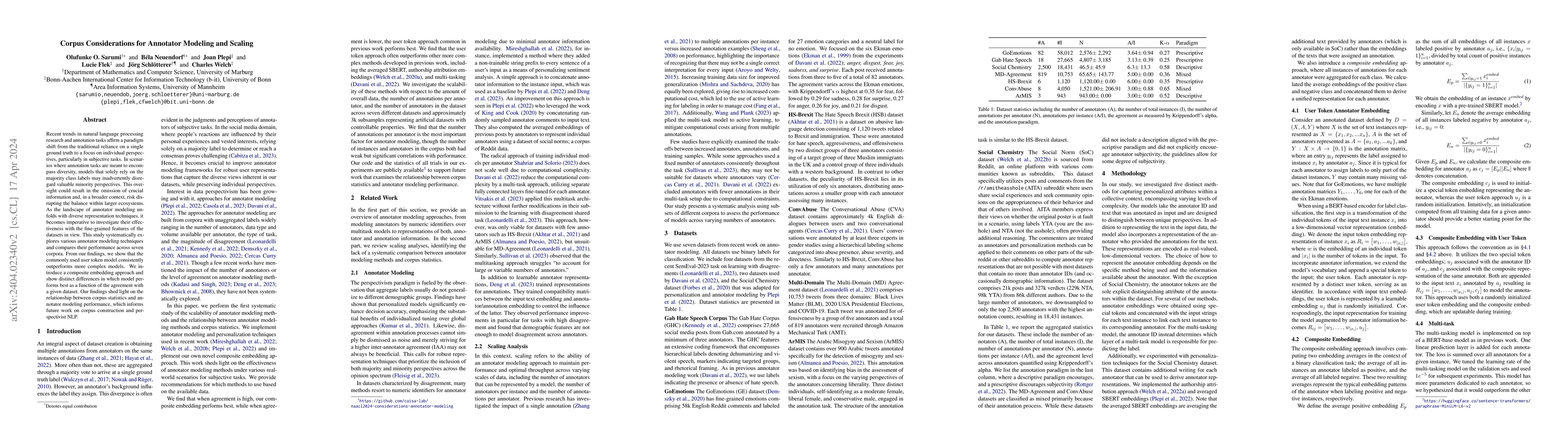 Thumbnail for Corpus Considerations for Annotator Modeling and Scaling