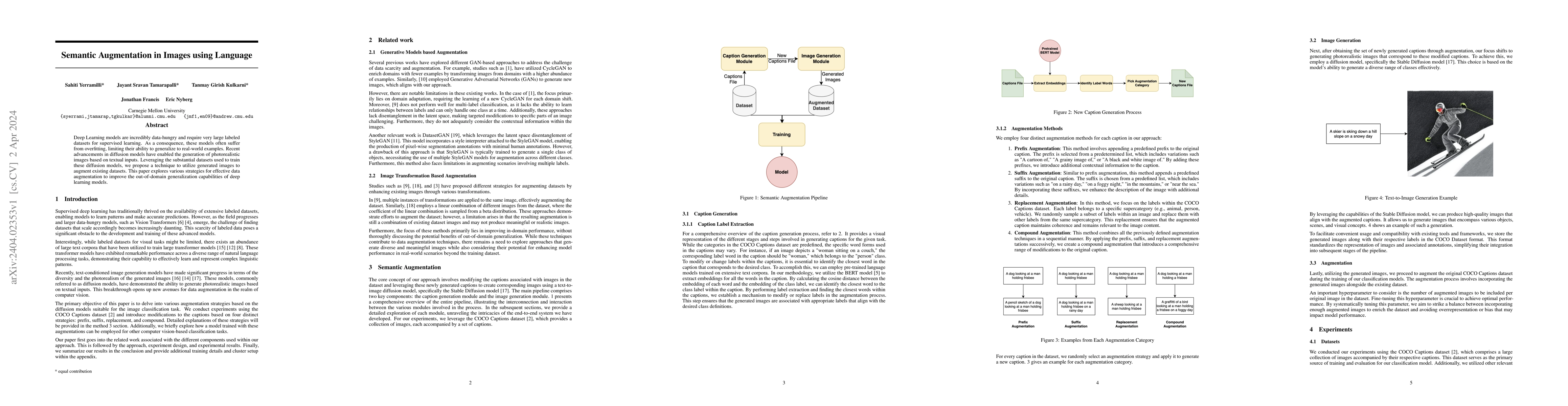 Thumbnail for Semantic Augmentation in Images using Language