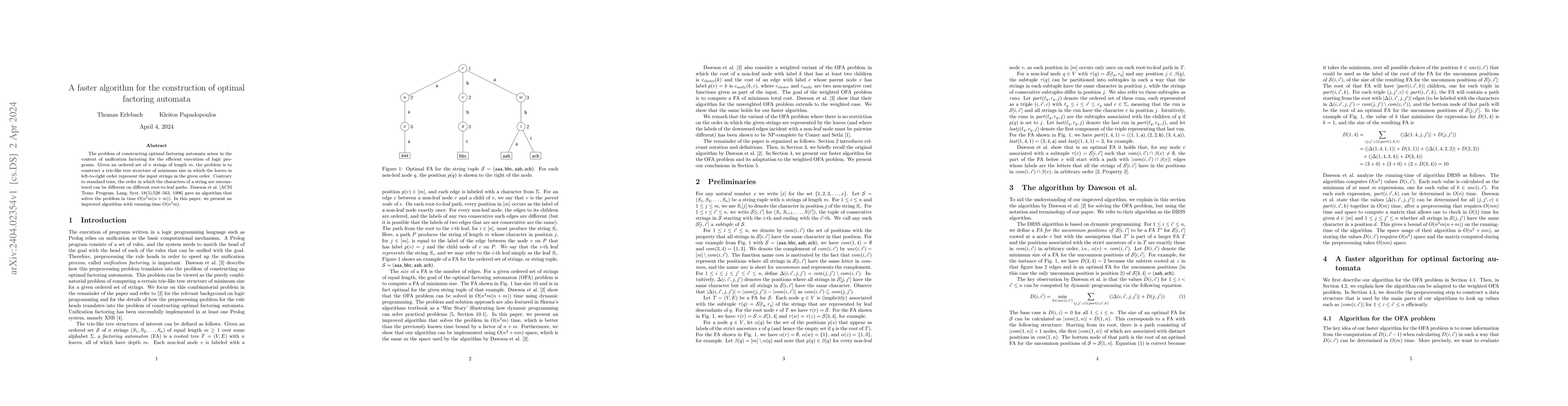 Thumbnail for A faster algorithm for the construction of optimal factoring automata