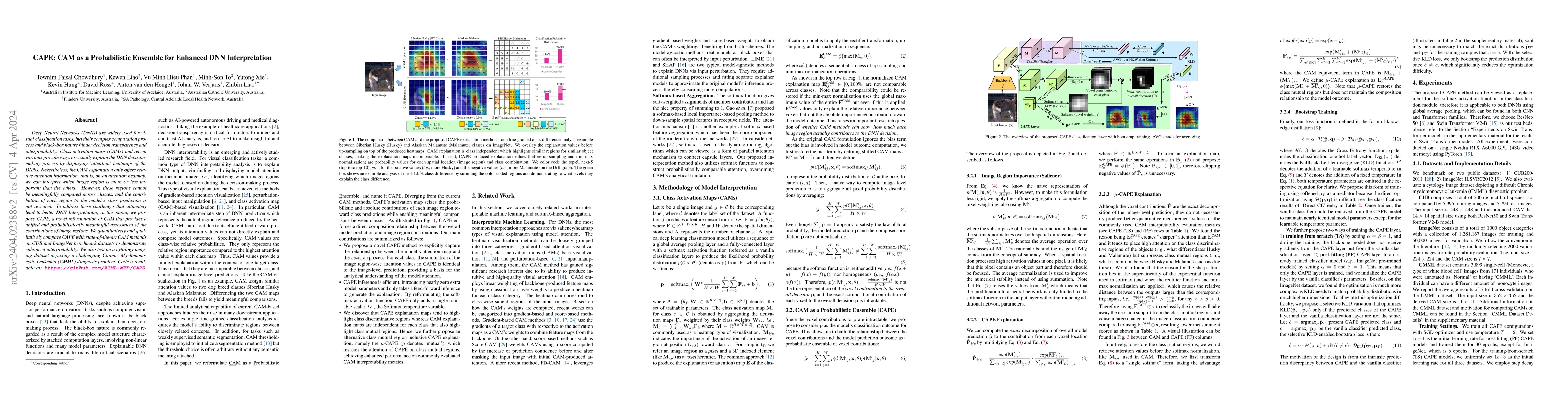 Thumbnail for CAPE: CAM as a Probabilistic Ensemble for Enhanced DNN Interpretation