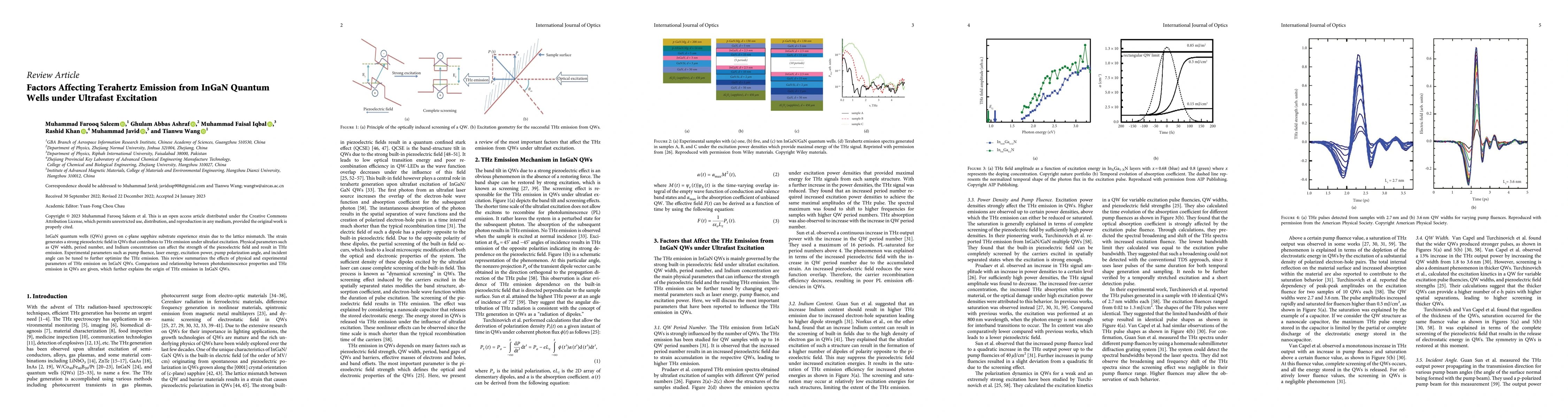 Thumbnail for Factors Affecting Terahertz Emission from InGaN Quantum Wells under
  Ultrafast Excitation
