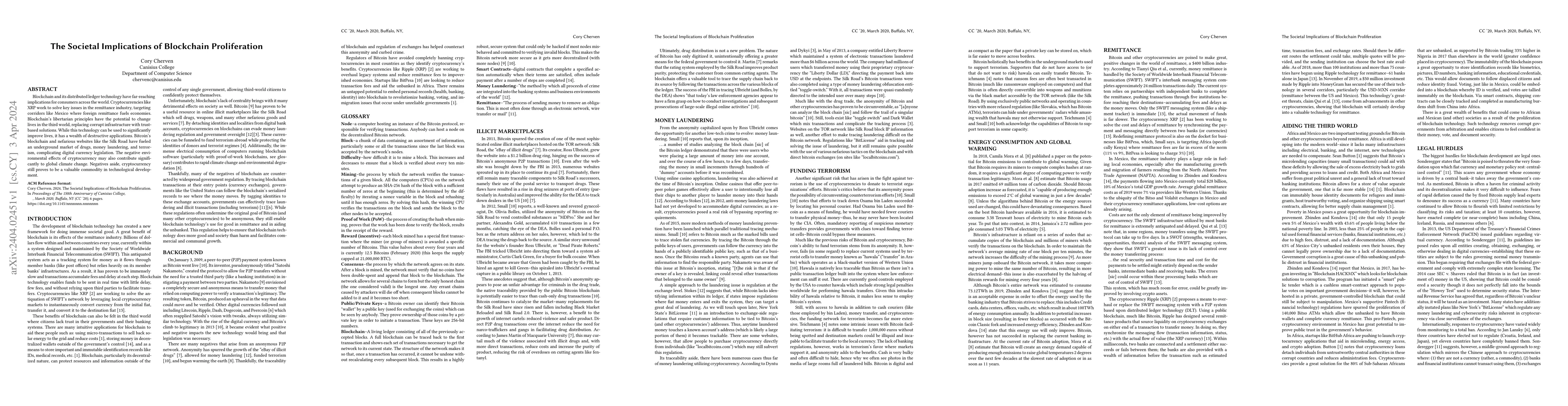 Thumbnail for The Societal Implications of Blockchain Proliferation