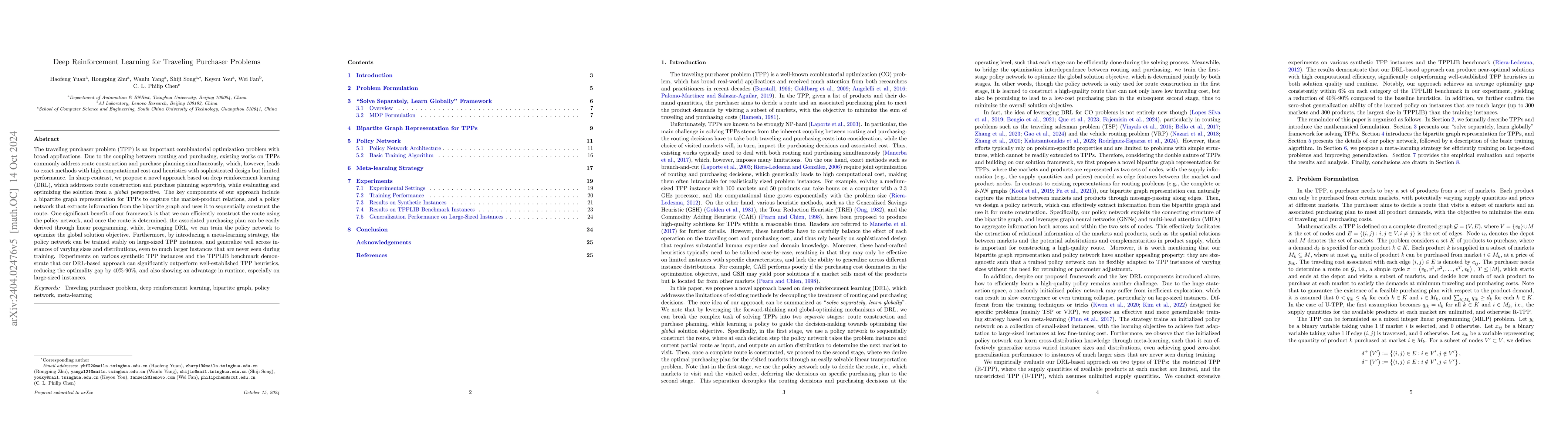 Thumbnail for Deep Reinforcement Learning for Traveling Purchaser Problems