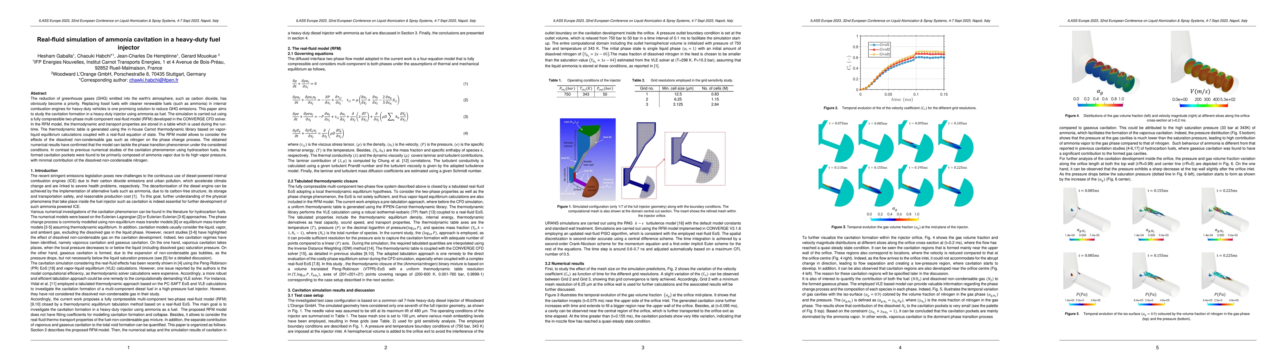 Thumbnail for Real-fluid simulation of ammonia cavitation in a heavy-duty fuel
  injector