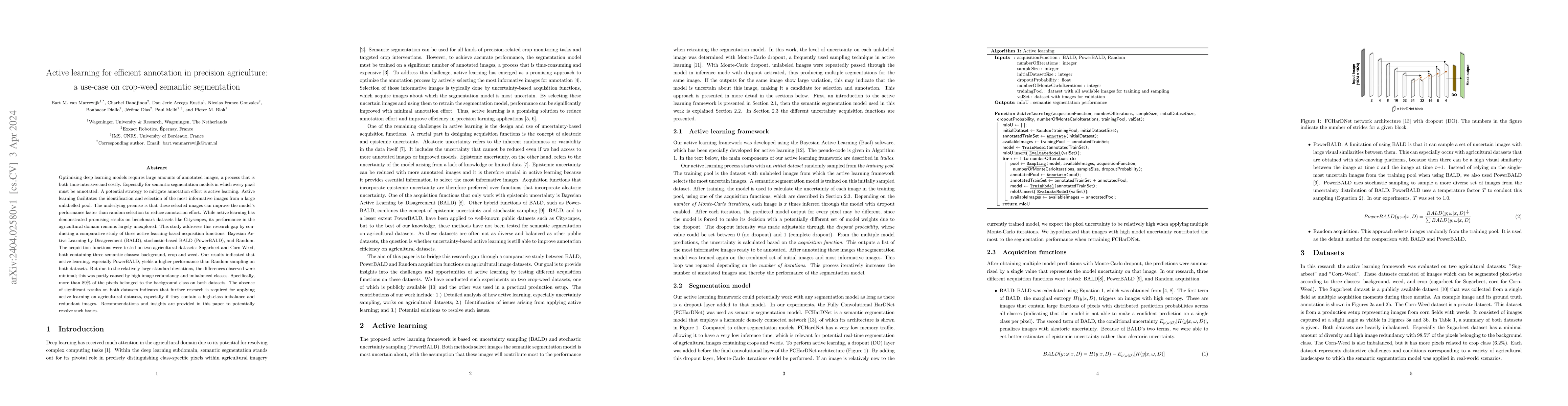 Thumbnail for Active learning for efficient annotation in precision agriculture: a
  use-case on crop-weed semantic segmentation