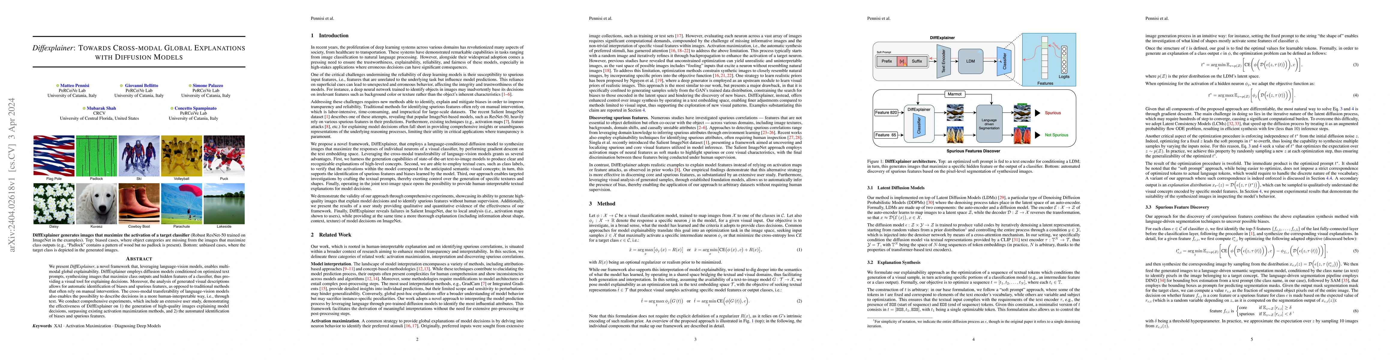 Thumbnail for Diffexplainer: Towards Cross-modal Global Explanations with Diffusion
  Models