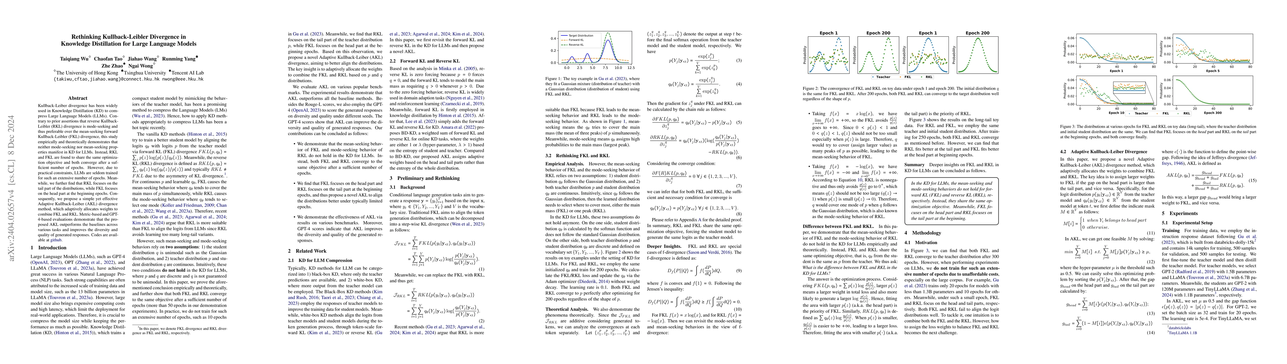 Thumbnail for Rethinking Kullback-Leibler Divergence in Knowledge Distillation for
  Large Language Models