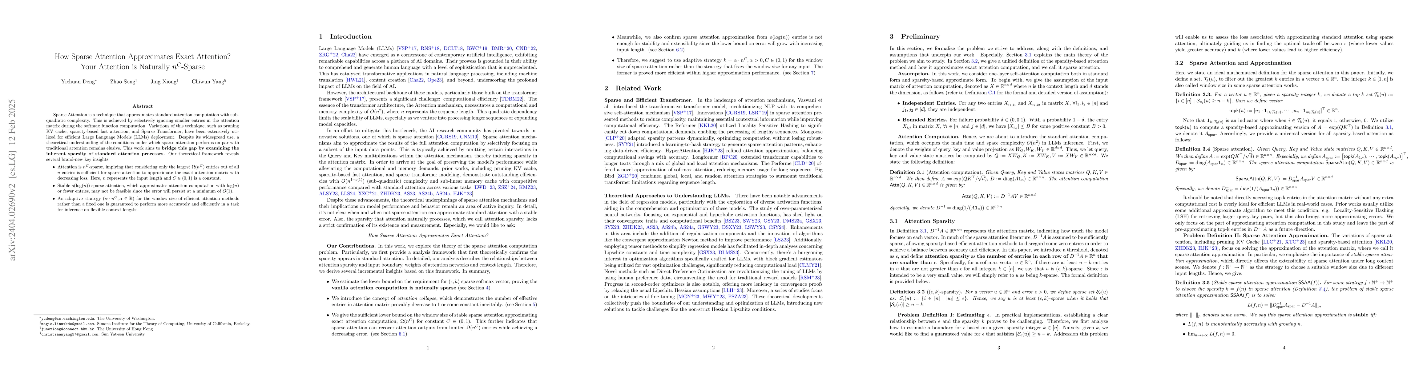 Thumbnail for Attention is Naturally Sparse with Gaussian Distributed Input